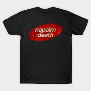 Napalm Death - simple red elips vintage T-Shirt